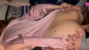 Horny Stepsister Caught Masturbating Her Tight Pussy