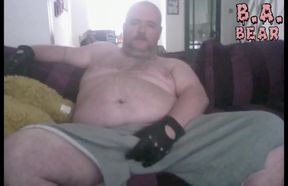 Stepdaddy Wanks in His Black Leather Gloves