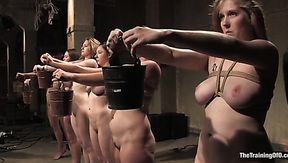 Harsh lesbian audition to become the best slave