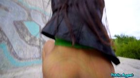 FakeHub Big ass ebony Latina public sex