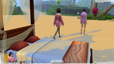 Porn GamePlay new couple fuck on the beach outside