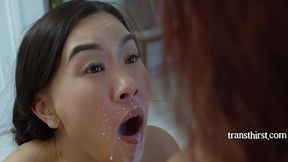 Breastmilk Trans On Girl Threesome