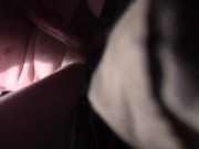 Self pegging big cumshot