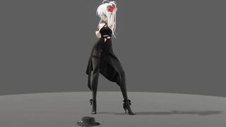 【MMD R-19 year old SEX DANCE】 HAKU PERVERSE BUTT BAE SWEET I DANCED YUMMY EXTREME SATISFACTION ホットお尻 [MMD]