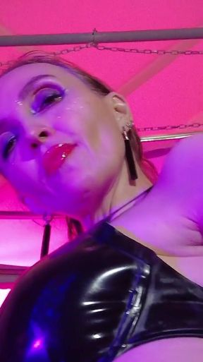 Eva Latex Femdom Solo Fetish BDSM Kink Mistress Gonzo Rubber Heels Hot Big Ass MILF