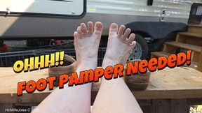 Foot Fetish: “Ohhhh… come pamper my soft bare feet and those playful, wiggly toes. Slip them out of my dirty, well-worn slippers