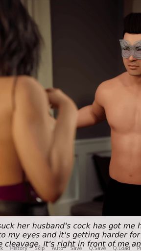 Natasha Naughty Wife by Archimedescompany - Horny Couple Recruits Unatended Husband for Cuckolding 4