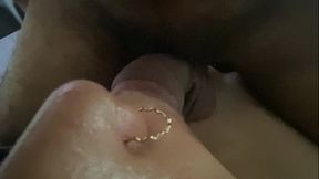 Indian mallu aunty layed Boy Seduced on bed and blowing her boyfriends brothers penis