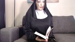 Bible Study Nun Catches You Jerking off Scolding Humiliation