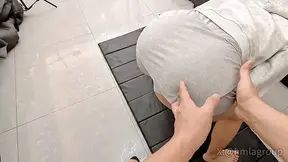 Tia's indoor fitness class, and the coach's double training, and finally ejaculated