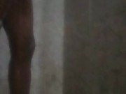 Airline Worker Shower and Wanking in The Bathroom