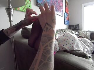 Kinky Step Sister Tickles & Licks Her Feeble Step Brother’s Ticklish Feet