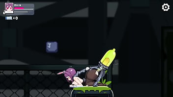 Hentai game. Beautiful girl in bunny costume has lots of sex.