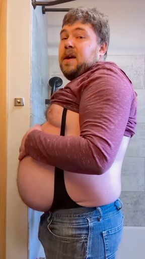 Talking about my Growing Belly and Getting Fatter   Clip 1