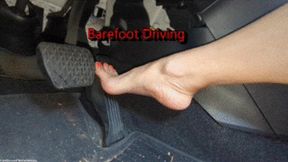 Barefoot Driving Candle Boxxx Bare Feet Pedal Pumping Large Feet Riding In Car SD