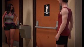 The Genesis order: doing yoga with sexy hot MILF in the gym ep.80