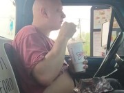Piggy lunch feeding at sonic