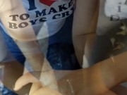 Locktober - Cage 12: Hotwife dresses her cuck Husband as a Sissy bimbo slut with a pink Pussy cage