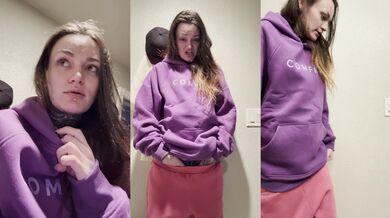 Mommy pees desperate for girls lets cum help train