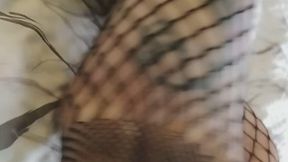 Fishnet Foot Tease