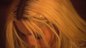 Hot sexy blonde with perfect body takes a solid cock