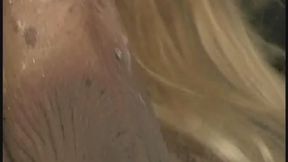 Young blonde gets pussy and ass fucked by stud then gets anal creampie