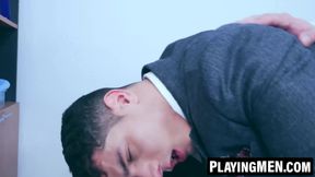 Reno Gold passionately jacks his long cock