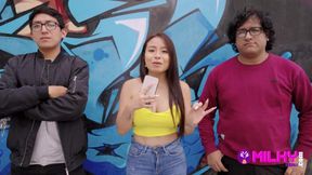 Peruvian beauty craves attention and offers a special fan experience with her big ass and tits.