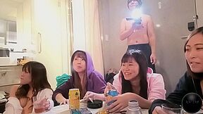 Nipponese Randy Spinners Group Hot Porn Clip