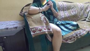 Calling Boyfriend After Saving Pussy Hair at Home for Sex