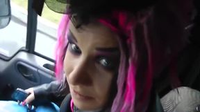 Half-naked emo-girl shocks everyone with her look