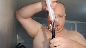 Deepthroat 5 Huges Dildos 7 to 14 Inch, Gag Ring and Injecting Lot of Lube
