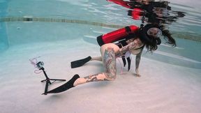 Aquaphilias- Ellie X Raven- Finds Double Hose SCUBA Orgasms Underwater