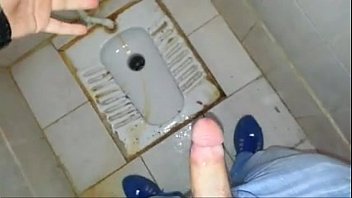 Jerking off in a school toilet