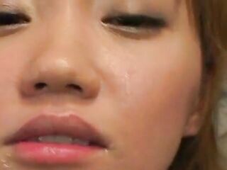Nurse gokkun while being masturbated