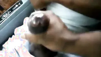 Married straight neighbor jerks off in the van