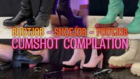 CBT Cumshots Compilation! (Boots, Shoes, Barefeet) TamyStarly - Bootjob, Ballbusting, Femdom, Shoejob, Crush, Ball Stomping, Foot Fetish Domination