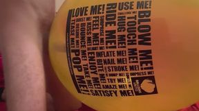 Loonerboy fucking a Belbal 24” looner print balloon (no cumshot)