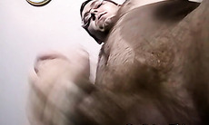 Cigar smoking amateur with glasses cums on black homosexual