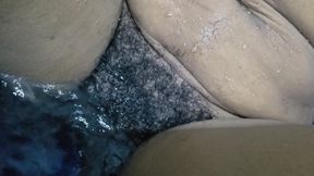 Pouring Rain Homemade Sex, Hot Wife Big Pussy & Hairy Pussy Close up Carrying