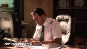 Foursome with two air hostesses