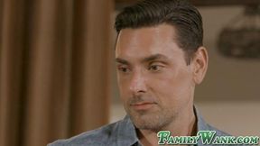 Athena Fleurs takes pleasured by big dicked stepbro and stepdad