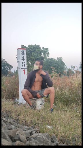 Masturbating on Railway