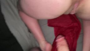 Daddies butt slut gets her ass filled with warm cum????????