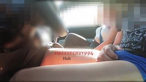 !! "CAN I HELP YOU WITH THAT?" CUTE AND SWEET YOUNG HITCHHIKER GIVES GENTLE HANDJOB