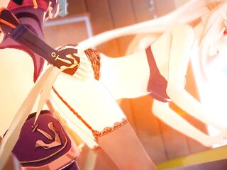 Beidou x Ningguang Shemale hentai Yuri Sex - Genshin impact