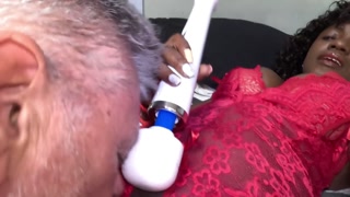 My stepdad caught me masturbating and show me how boys should eat my pussy