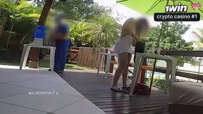 Hot wifey Thay Ksada banging with the water delivery fellow - with English subtitles