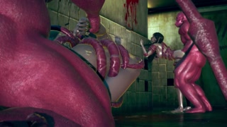 Beautiful Women Fucked in Public Toilets by Slippery Orcs