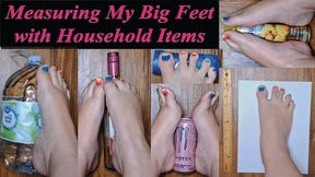 Measuring the Size of My Big Wide Size 11 Feet by Comparing Them to Average Household Items Full Length 21 Minute Video SweetFootWork